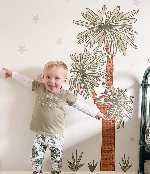 Succulent Tree Wall Decal