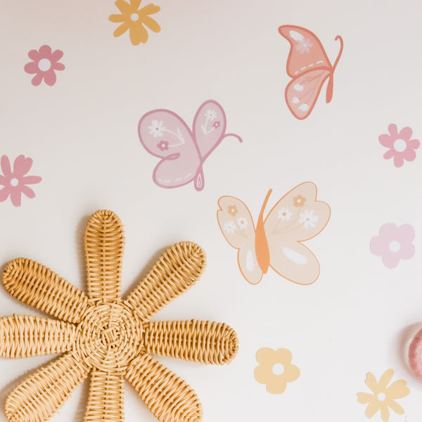 Colourful Butterfly Wall Decals