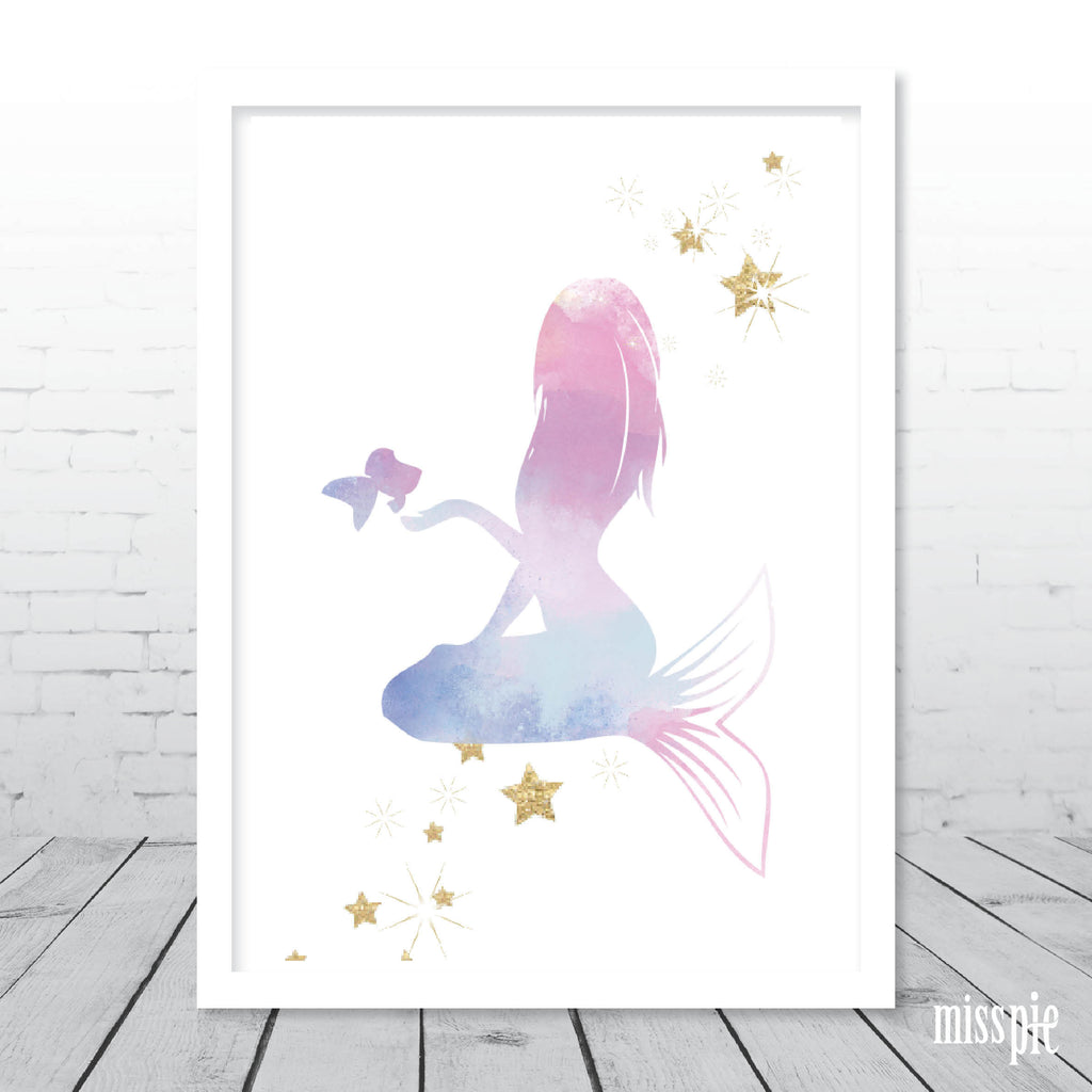 Pretty mermaid Print