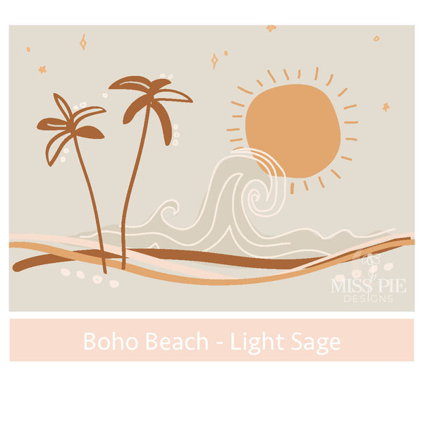 Boho Sunny Beach - Sage
